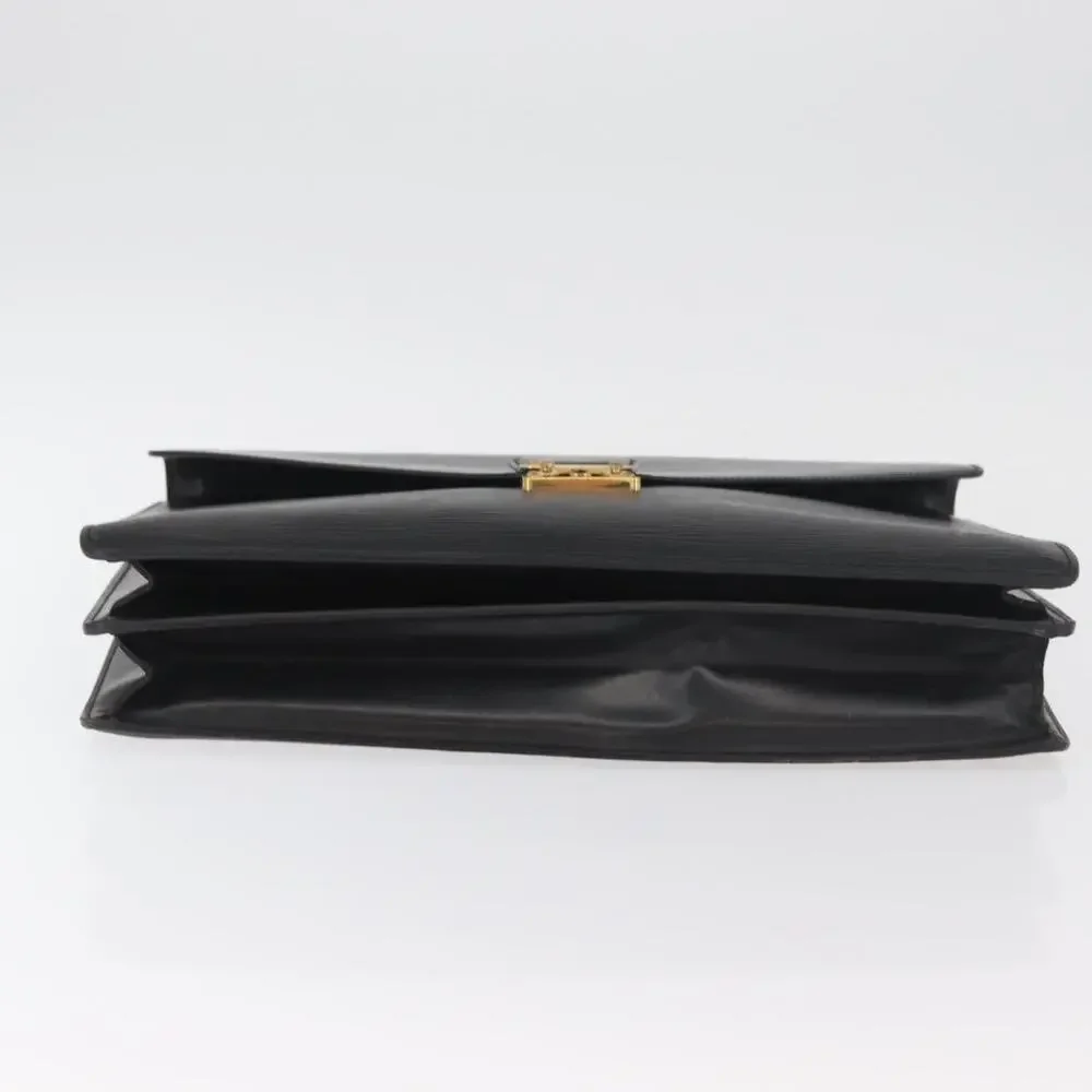Louis Vuitton Epi Serviette Conseiller Business Bag Black